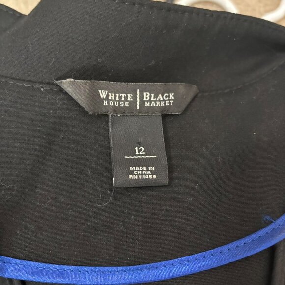 White House Black Market Moto Style Blazer Jacket - Size 12 - Picture 6 of 6